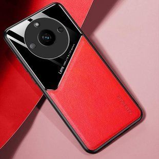 Бізнес чохол бампер GENEROUS для Realme 11 Pro зі скла і штучної шкіри