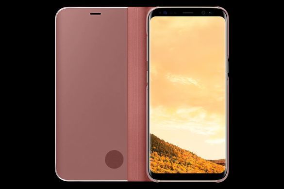 Чехол Clear View Standing Cover для Xiaomi Redmi Note 8T Rose gold