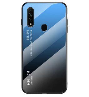 Чехол Oppo A8 Gradient Hello Blue Black