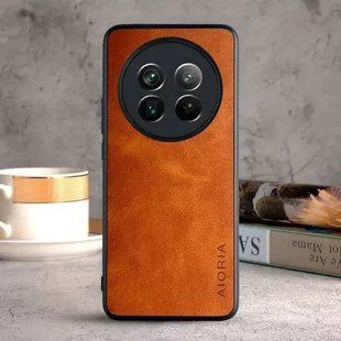 Шкіряний чохол AIORIA Vintage для Realme 12 5G orange