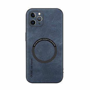 Шкіряний чохол OLGE з MagSafe для Apple iPhone 11 Pro Max Blue