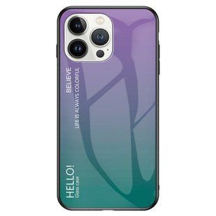 Чохол Apple iPhone 14 Pro Max Gradient Hello Purple Green
