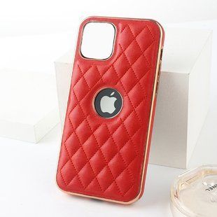 Розкішний м'який чохол Premium Lambskin case для Apple Iphone 13 Red