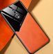 Бизнес чехол бампер GENEROUS для Oppo Reno Z из стекла и искусственной кожи