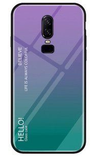 Чохол OnePlus 6 Gradient Hello Purple Green