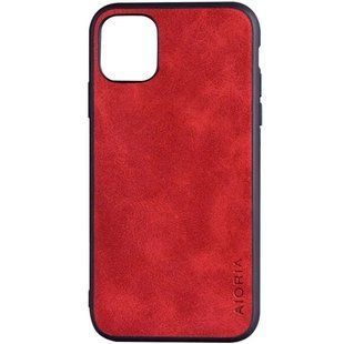 Кожаный чехол AIORIA Vintage для Apple iPhone 15 red