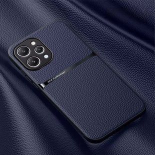 Кожаный чехол Elegance с магнитом для Xiaomi Redmi 12 Dark blue
