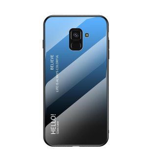 Чохол Samsung Galaxy A6 2018 Gradient Hello Blue Black