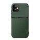 Кожаный чехол Elegance с магнитом для Apple iPhone 12 Green