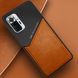 Бизнес чехол бампер GENEROUS для Xiaomi Redmi Note 10 Pro из стекла и искусственной кожи