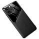 Бизнес чехол бампер GENEROUS для Apple iPhone 16 Pro Max из стекла и искусственной кожи