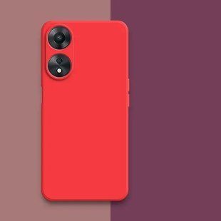 Силиконовый чехол Liquid Silicone Case Oppo A58 5G Red