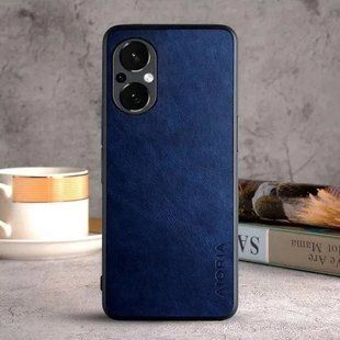 Кожаный чехол AIORIA Vintage для Oppo Reno7 Lite / Reno8 Lite blue