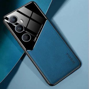 Бізнес чохол бампер GENEROUS для Realme C65 4G зі скла і штучної шкіри