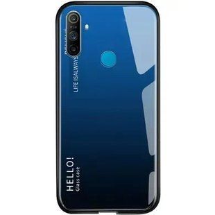 Чехол Realme C3 Gradient Hello Blue Black