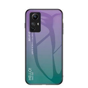 Чохол Xiaomi Redmi Note 12S Gradient Hello Purple Green