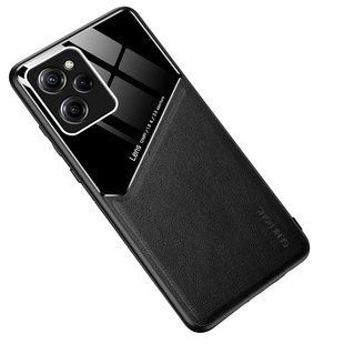 Бизнес чехол бампер GENEROUS для Xiaomi Poco X5 Pro 5G из стекла и искусственной кожи