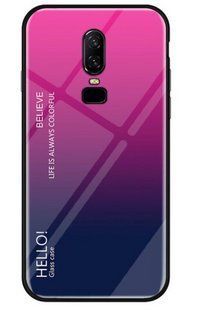 Чохол OnePlus 6 Gradient Hello Rose Blue
