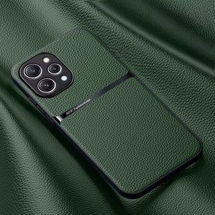 Кожаный чехол Elegance с магнитом для Xiaomi Redmi 12 Green