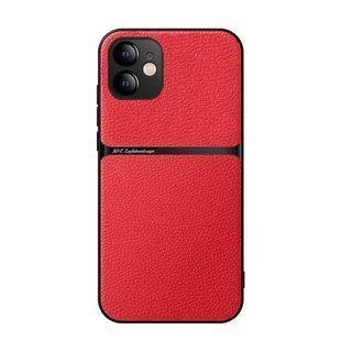 Шкіряний чохол Elegance з магнітом для Apple iPhone 12 Red