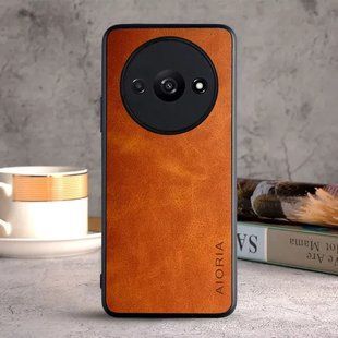 Кожаный чехол AIORIA Vintage для Xiaomi Redmi A3 / Redmi A3x orange