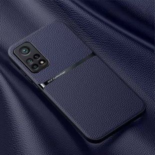 Шкіряний чохол Elegance з магнітом для Xiaomi Mi 10T Pro Dark blue