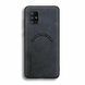 Шкіряний чохол OLGE з MagSafe для Samsung Galaxy A71 Dark gray