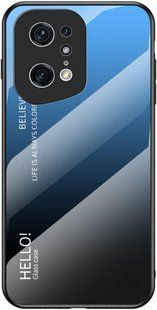 Чохол Oppo Find X5 Gradient Hello Blue Black