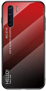 Чехол Oppo F15 Gradient Hello Red Black