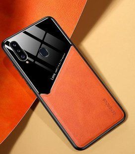 Бізнес чохол бампер GENEROUS для Samsung Galaxy A20s з скла і штучної шкіри