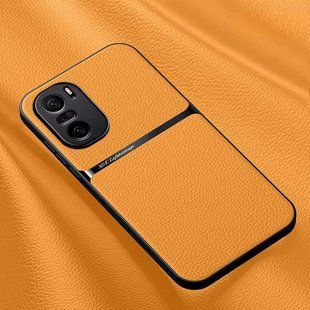 Шкіряний чохол Elegance з магнітом для Xiaomi 11i / Poco F3 / Redmi K40 / K40 Pro / K40 Pro Plus Orange