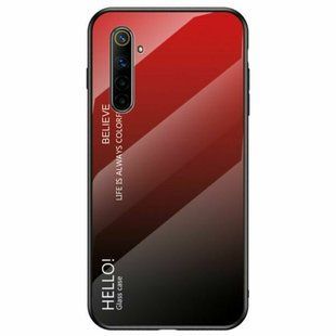 Чохол Realme 6 Gradient Hello Red Black